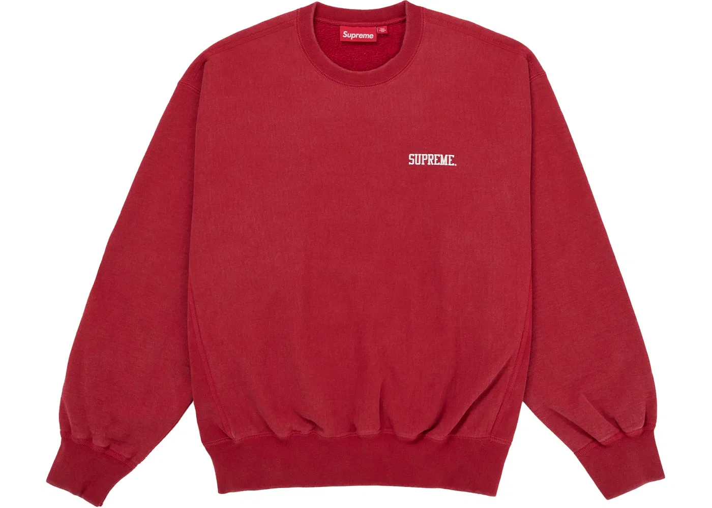 Мужской свитшот с круглым вырезом Supreme Crewneck, Red