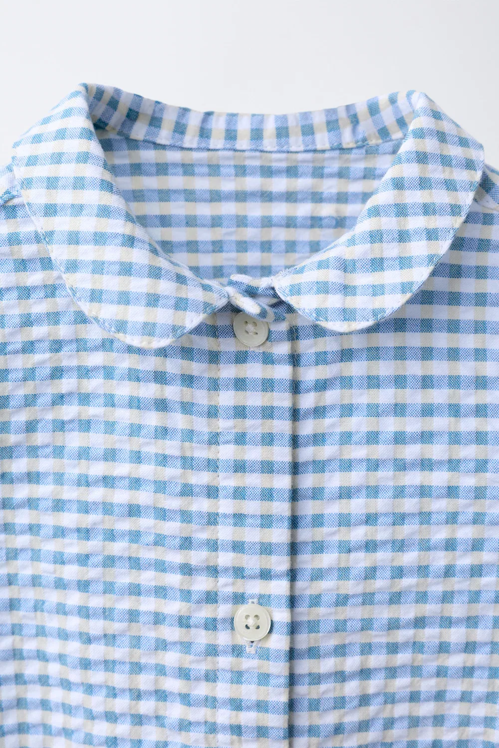Боди с принтом в клетку ZARA, Blue — фото 3