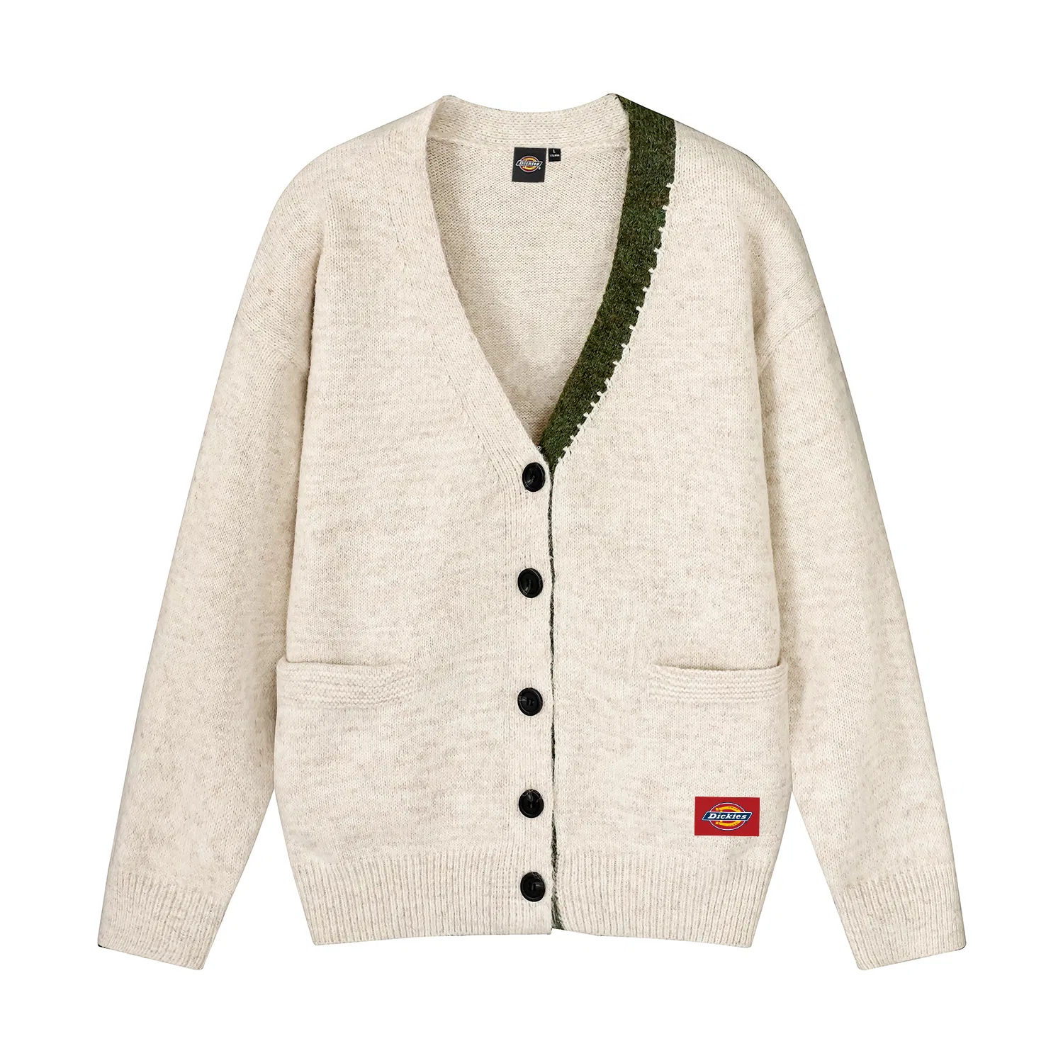 Детский джемпер с V-образным вырезом Dickies, White Apricot