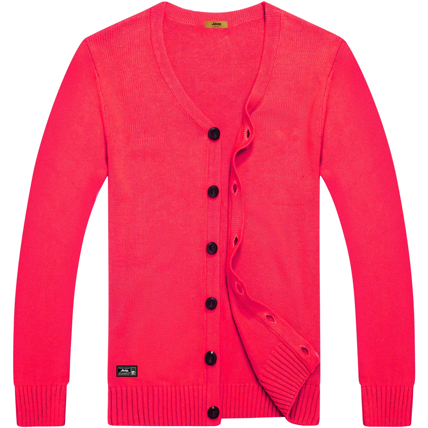 Детский джемпер с V-образным вырезом Jeep Leisure Collection, Red