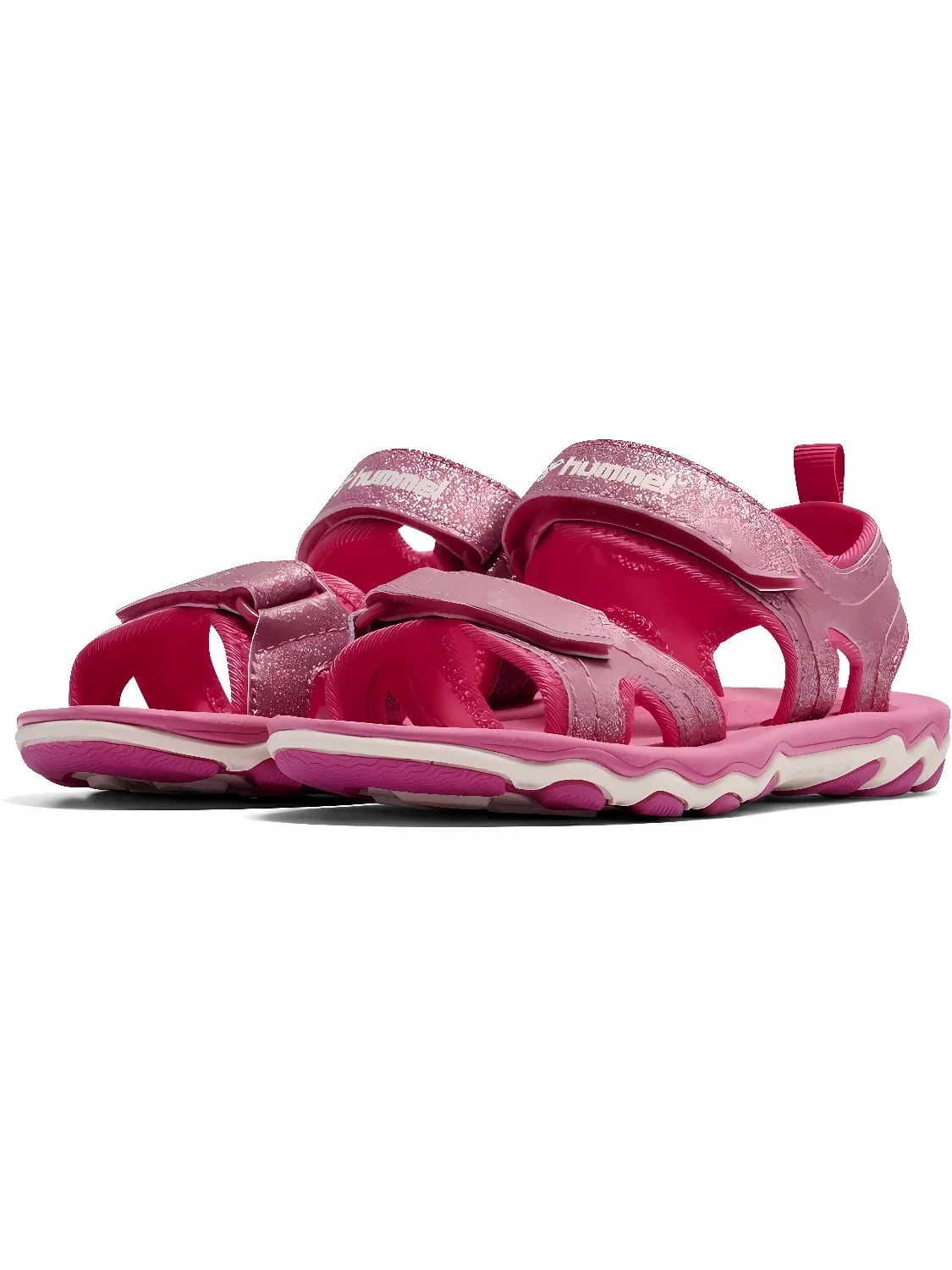 Сандалии детские с блестками Sandal Glitter Jr Hummel, розовый — фото 2