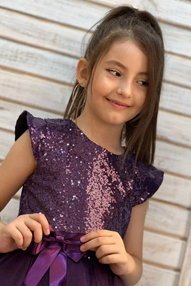 Детское вечернее платье для девочек с пайетками Abiyekids, Murdum — фото 3