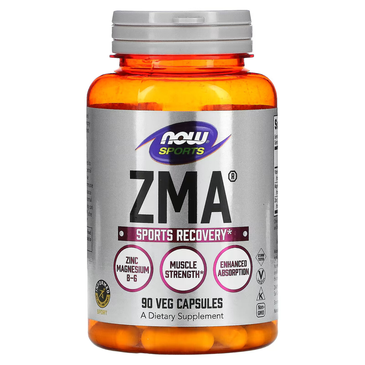 

NOW Foods, Sports, ZMA, восстановление после физической активности, 90 капсул