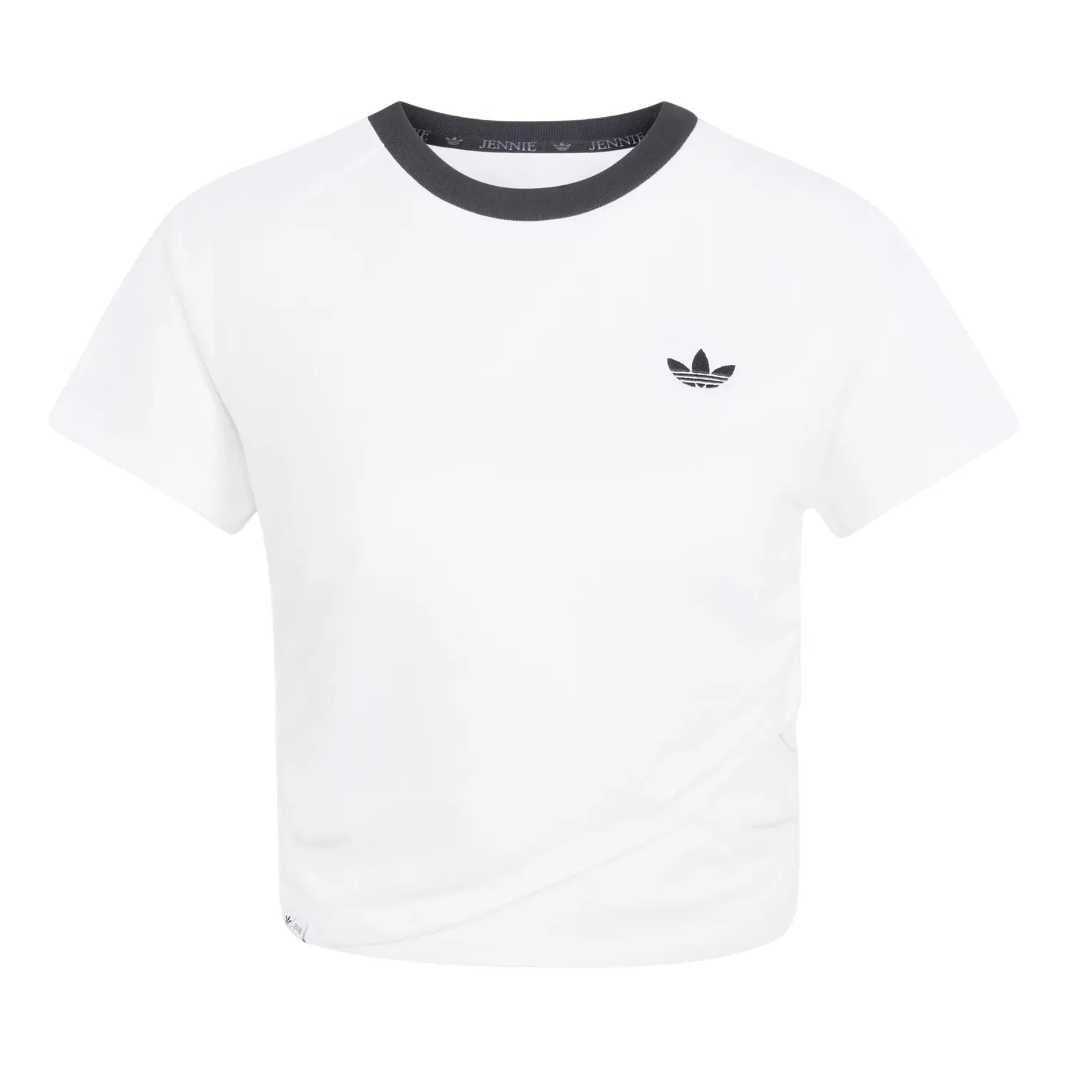 Женская футболка Jennie Layered T-Shirt Asia Sizing 'White' adidas, белый