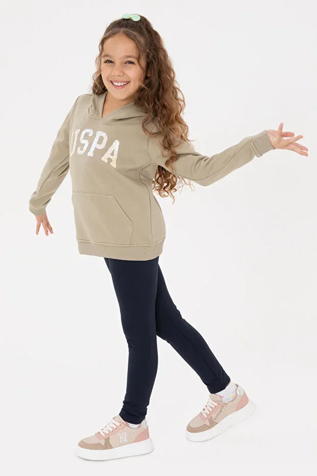 Детские леггинсы для девочек с принтом U.S. Polo Assn., Navy Blue