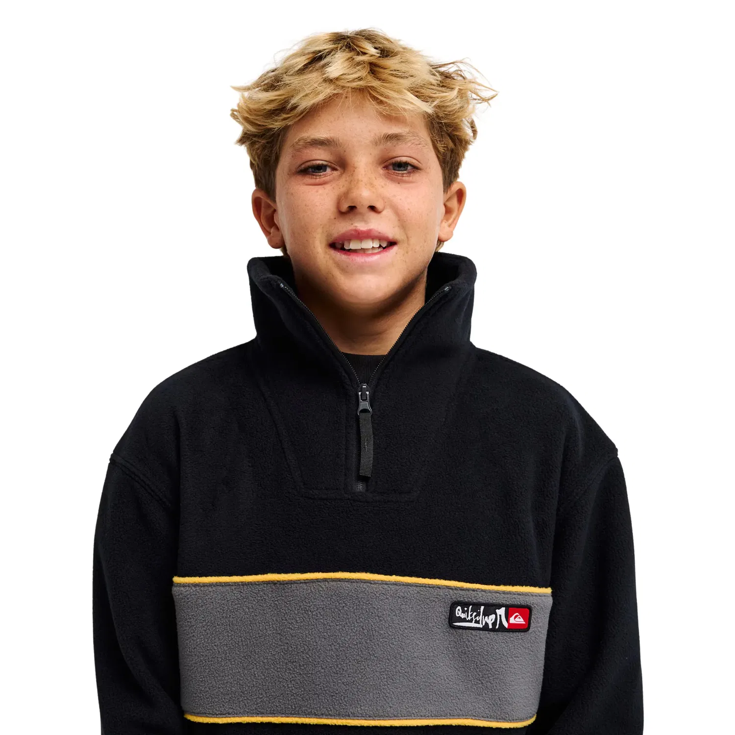 Детская футболка для мальчиков с принтом Young Guns Lazer Quiksilver, Negro — фото 4