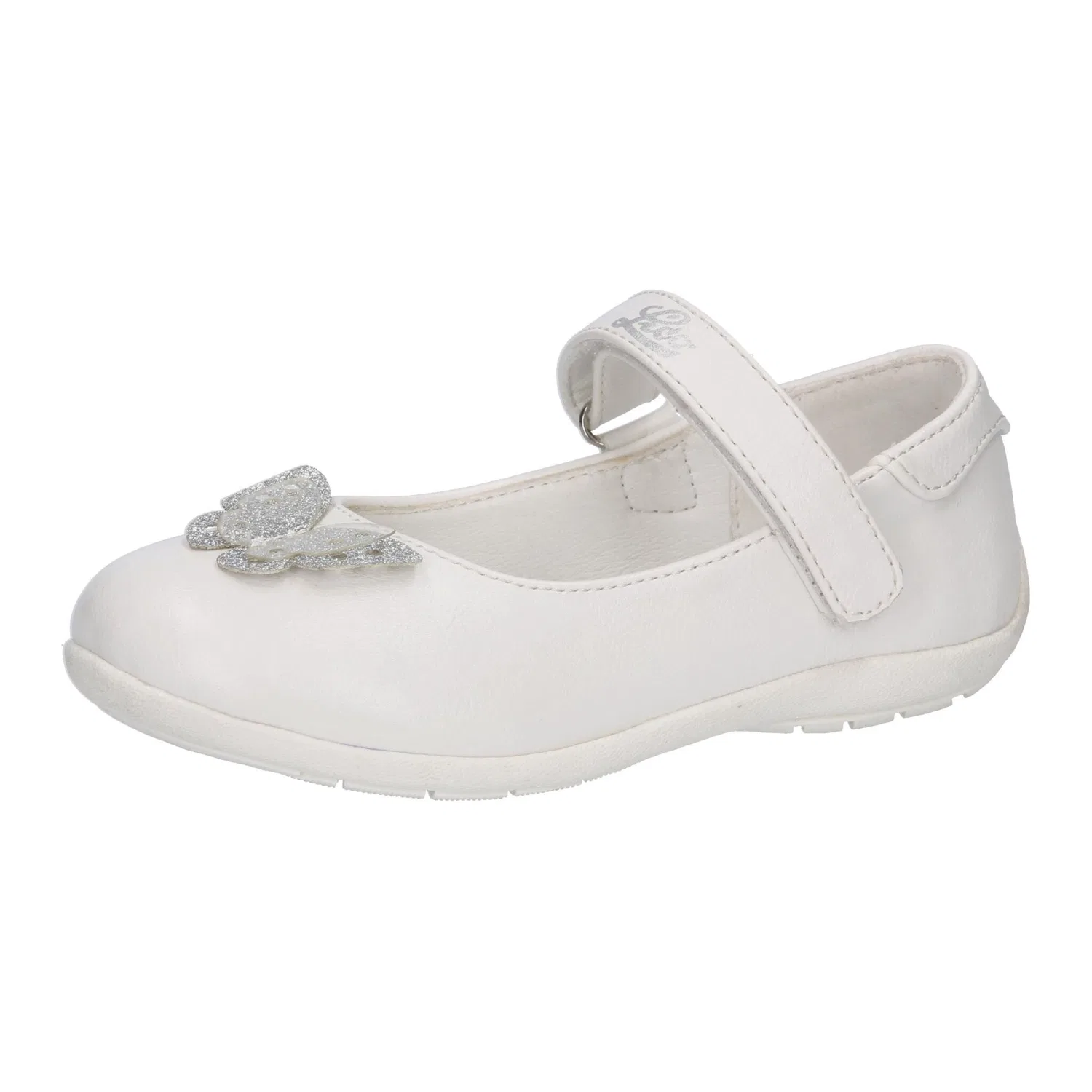 Детские балетки с ремешком Lico, White