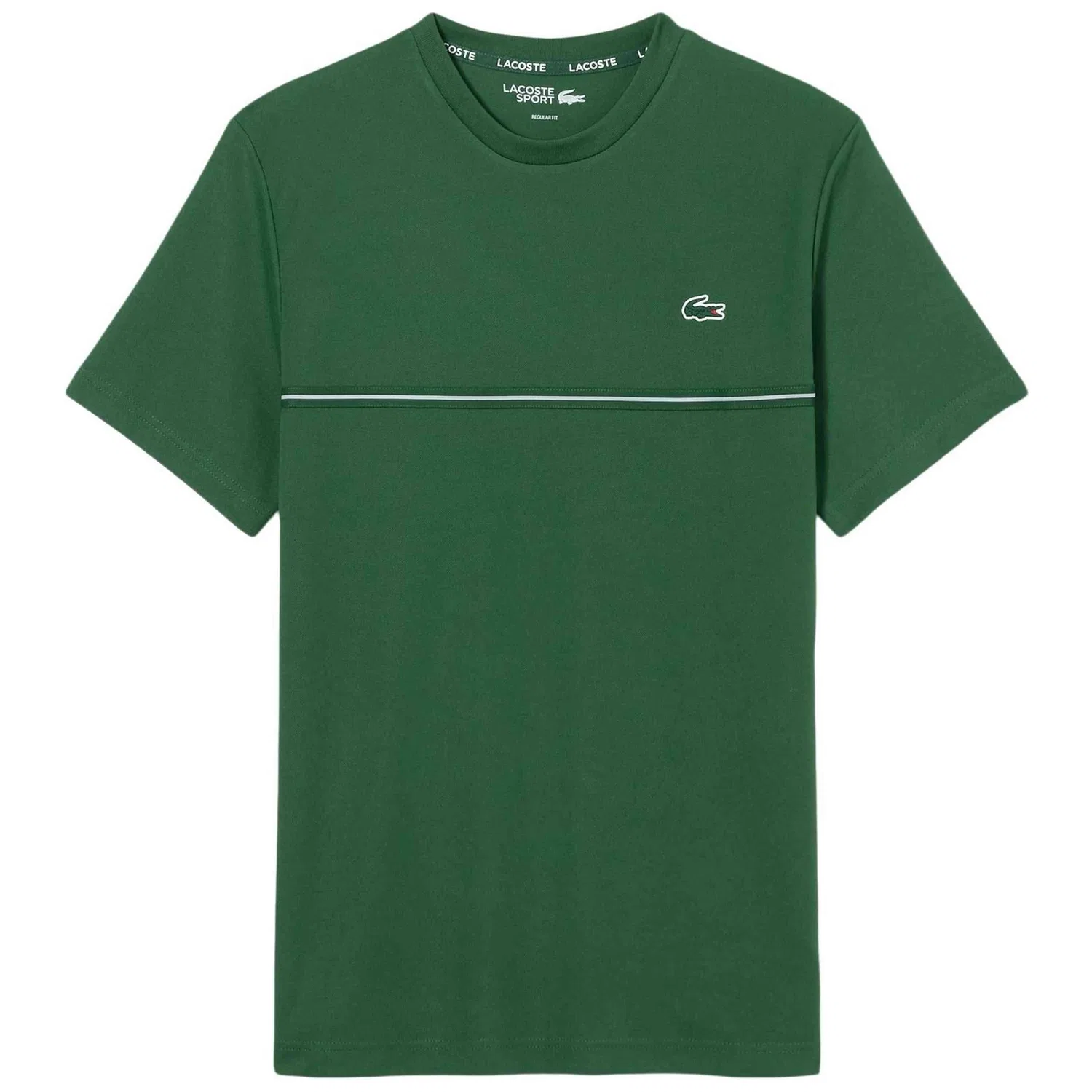 Мужская футболка с коротким рукавом Lacoste, Цвет Grun — фото 4