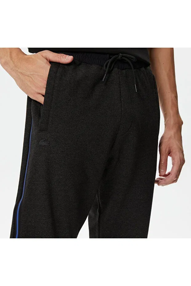 Мужские спортивные штаны с зауженным кроем Lacoste, 38S-Black — фото 4