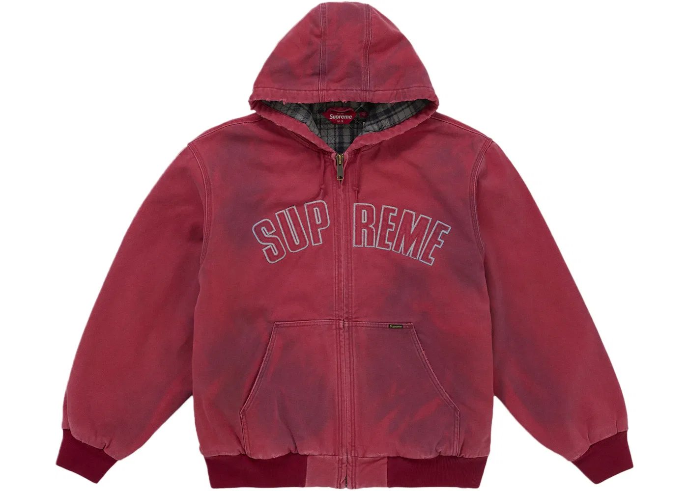 Мужская куртка с капюшоном и светоотражающими элементами Reflective Arc Hooded Work Jacket Supreme, Red