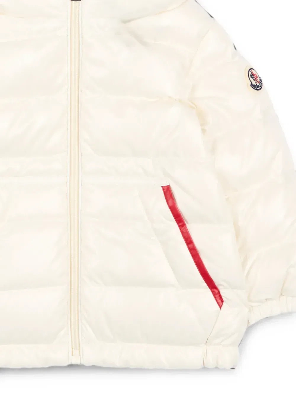 Стеганая куртка с капюшоном Icarus Moncler Enfant, бежевый — фото 3