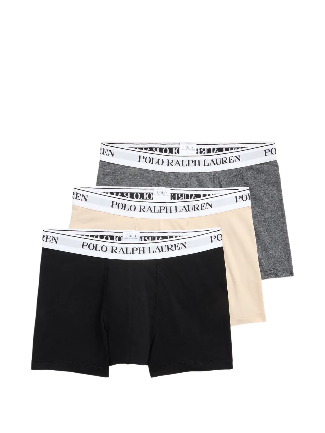 Трусы-боксеры, набор из трех, серые Polo Ralph Lauren, серый