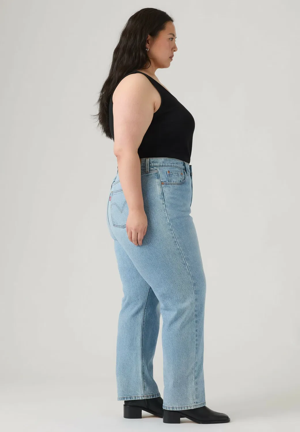 Женские джинсы PL 501 Lazy Frame Plus - облегающие джинсы Levi'S, Array Away Plus Med Indigo Worn In — фото 4