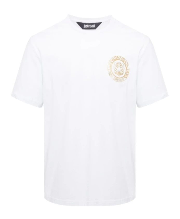 

Белая футболка с коротким рукавом 74obhf03cj200g03 Just Cavalli, белый