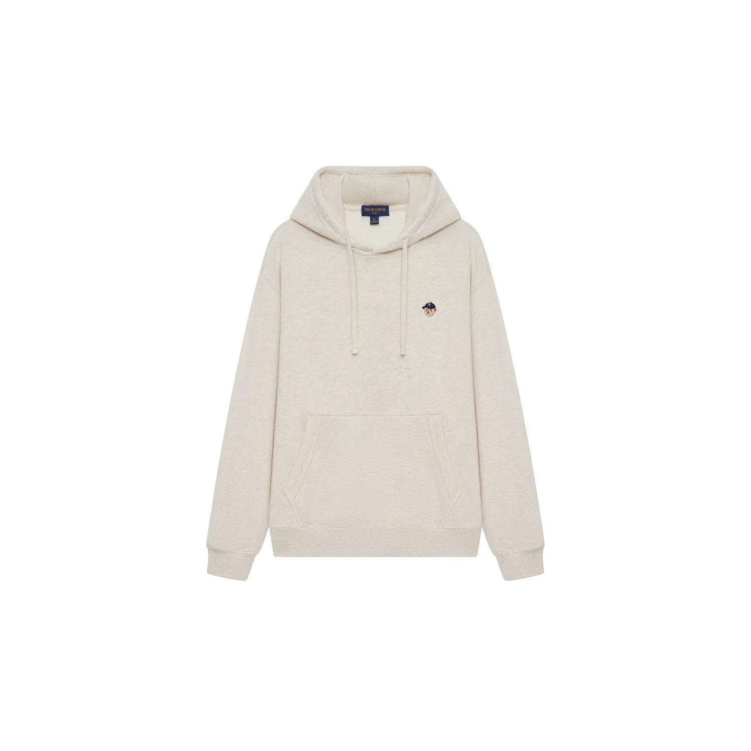 Детский худи с капюшоном Evergreen Preppy Style Teenie Weenie Men, Caramel Oat White