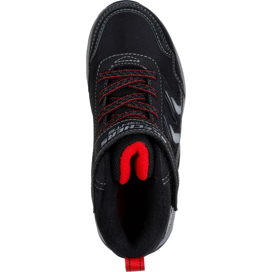Ботинки детские с подсветкой Storm Blazer Glow Roam Skechers, Бежево-черный — фото 3