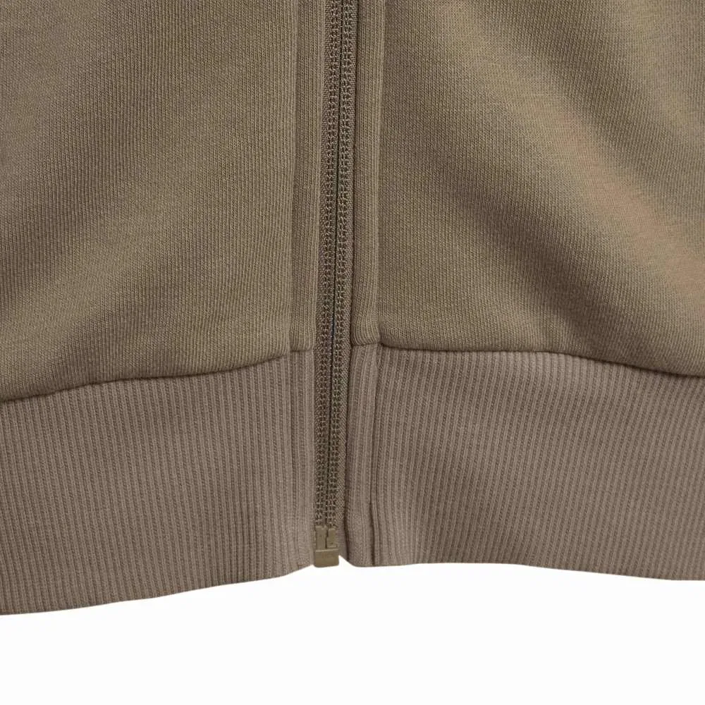 Детское худи с флисом Slogan Fleece Hoodie Adidas, Brown — фото 4