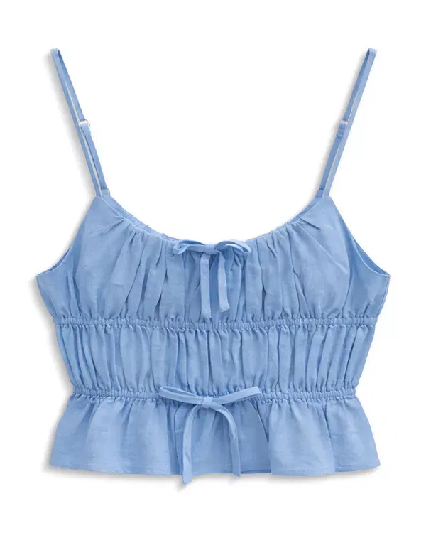 Детские брюки для девочек с широкой штаниной KatieJ NYC, Serene Blue — фото 2
