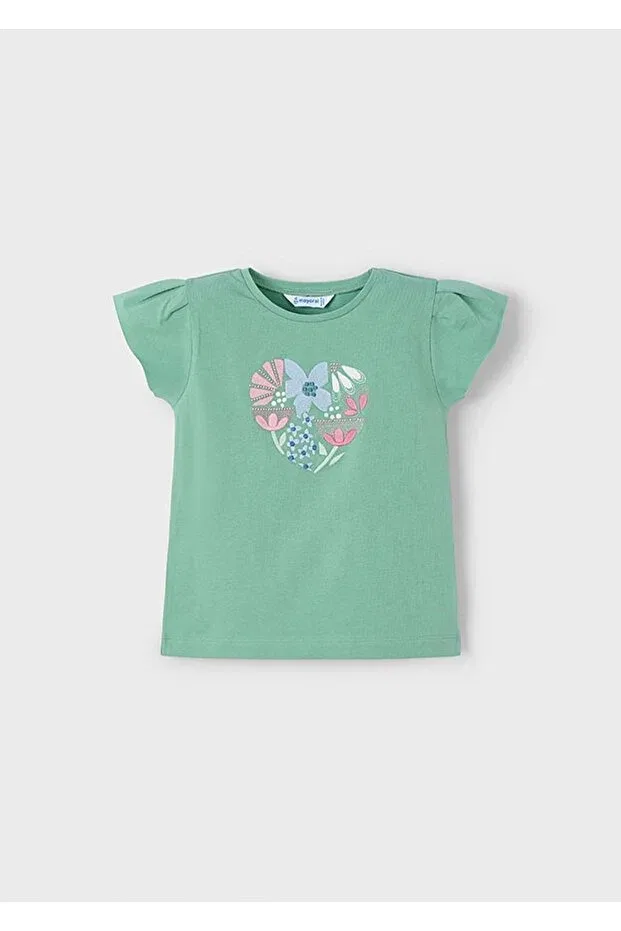 Детская футболка для девочек с принтом Summer Girl's Printed T-Shirt Mayoral, Purple