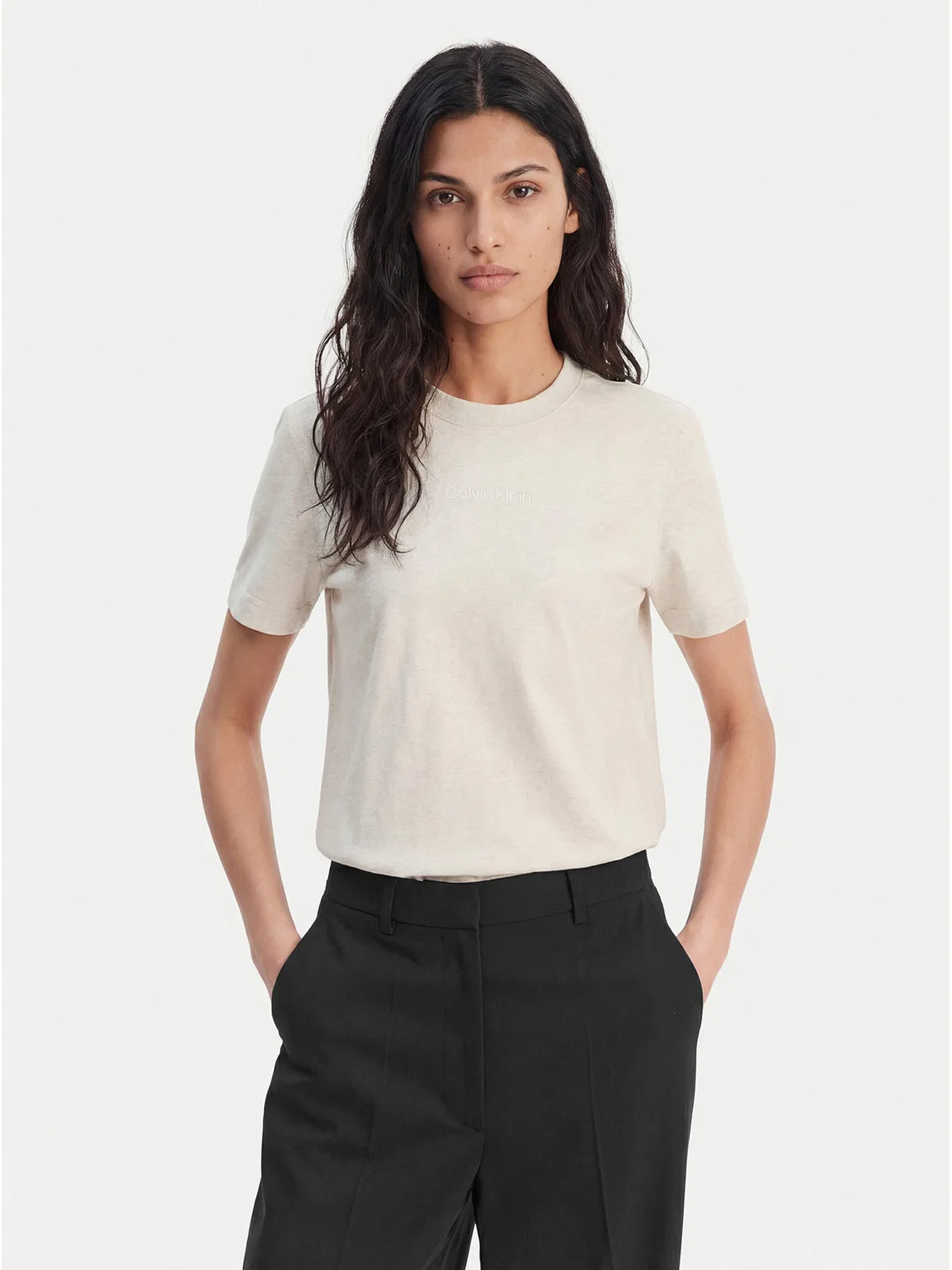 Женская футболка стандартного кроя Calvin Klein, серый