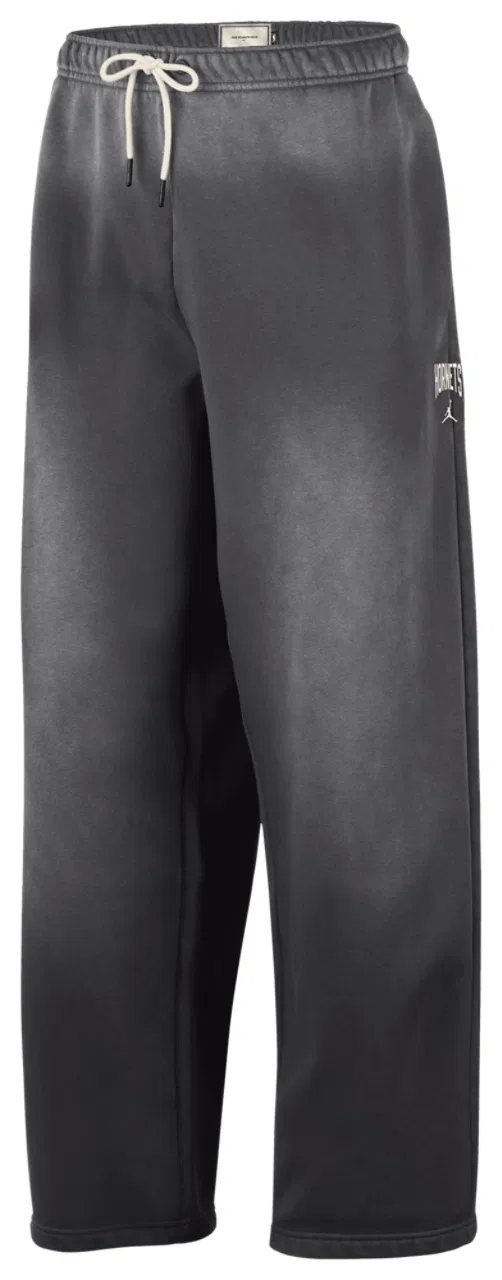 Мужские баскетбольные брюки на флисе с технологией Therma-FIT Hornets Basketball Wash Pants Nike, серый/белый