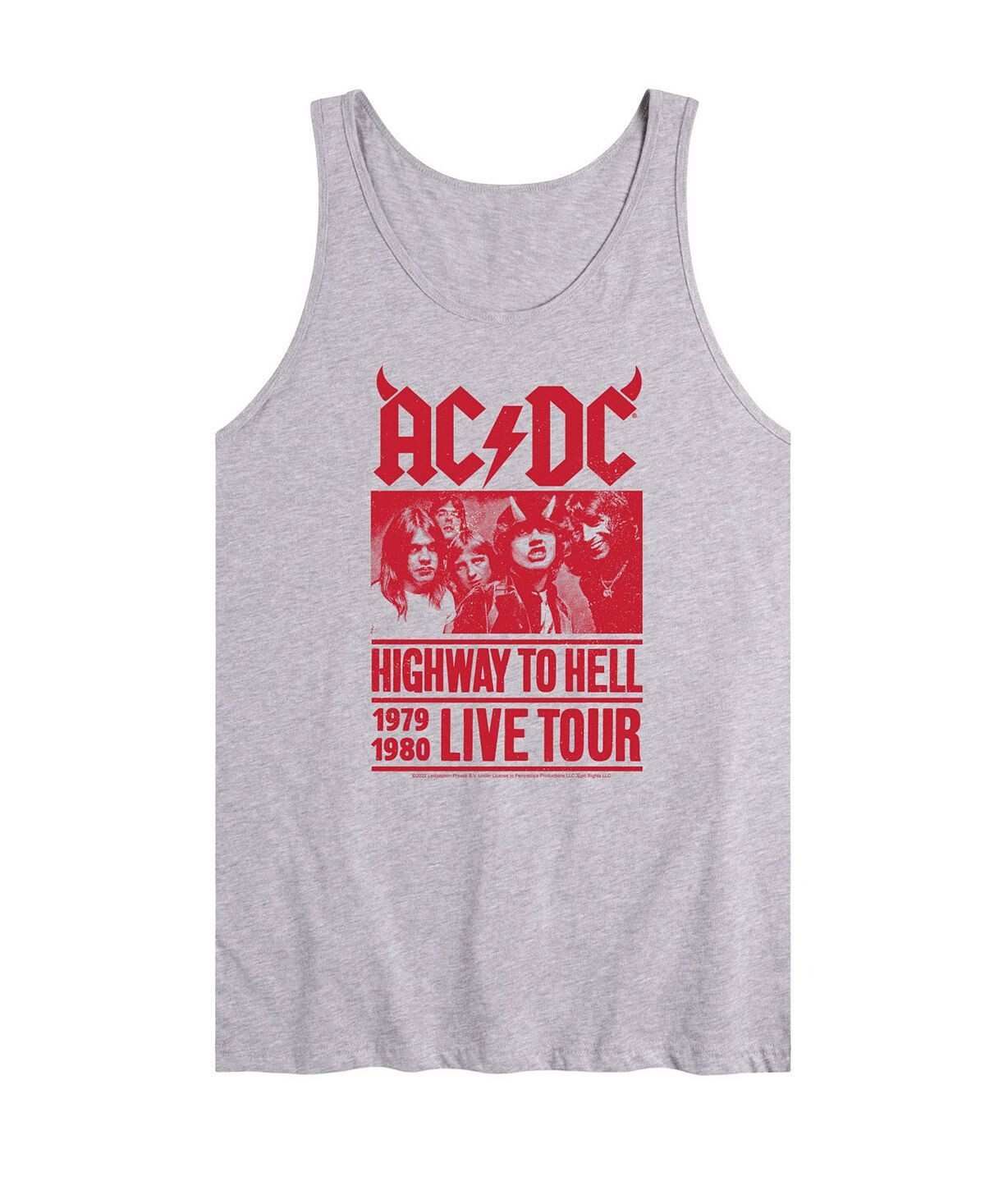 

Мужская майка acdc live tour AIRWAVES, серый