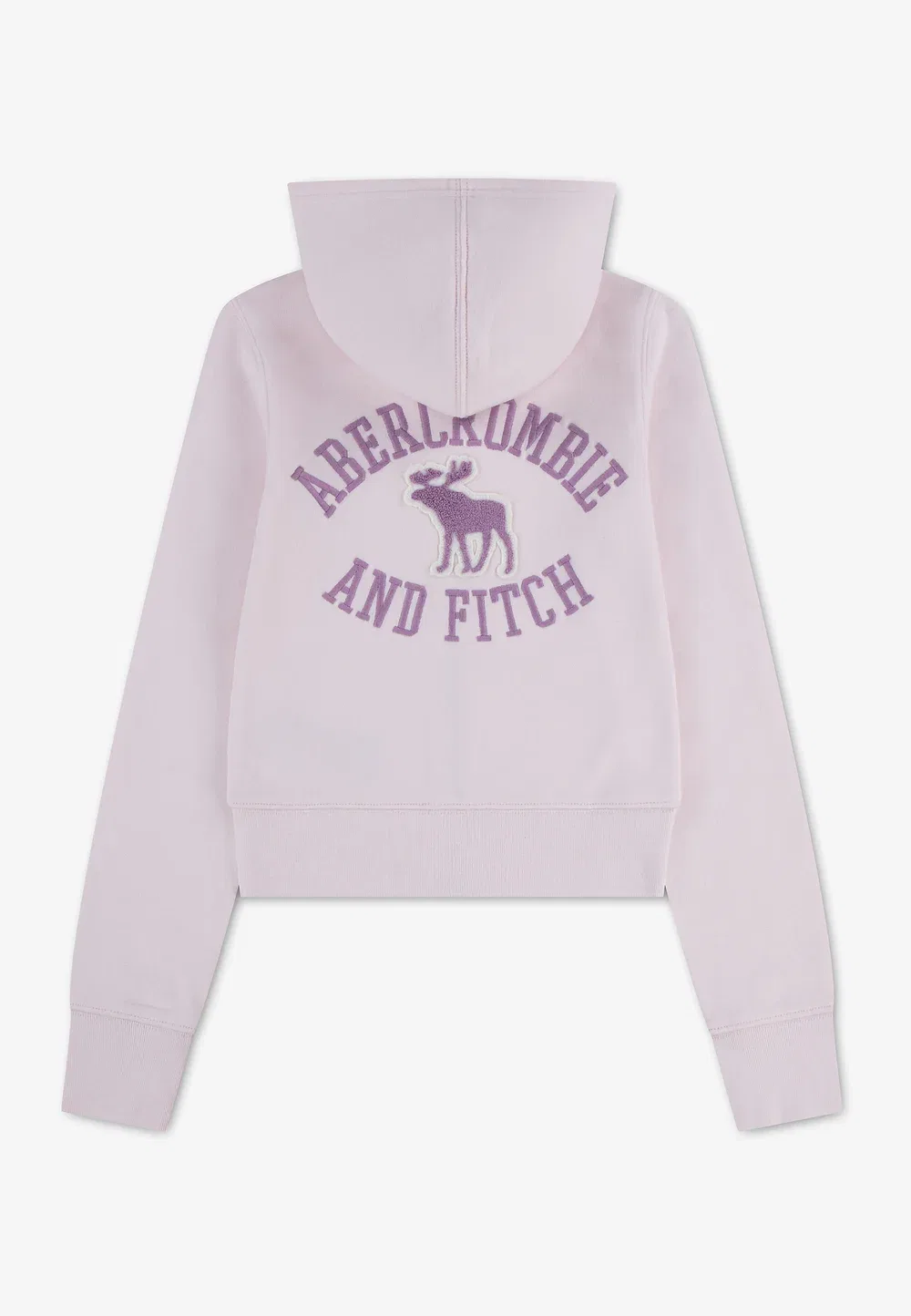 Свитер с графическим принтом на молнии Abercrombie & Fitch, Pink Marshmallow — фото 2