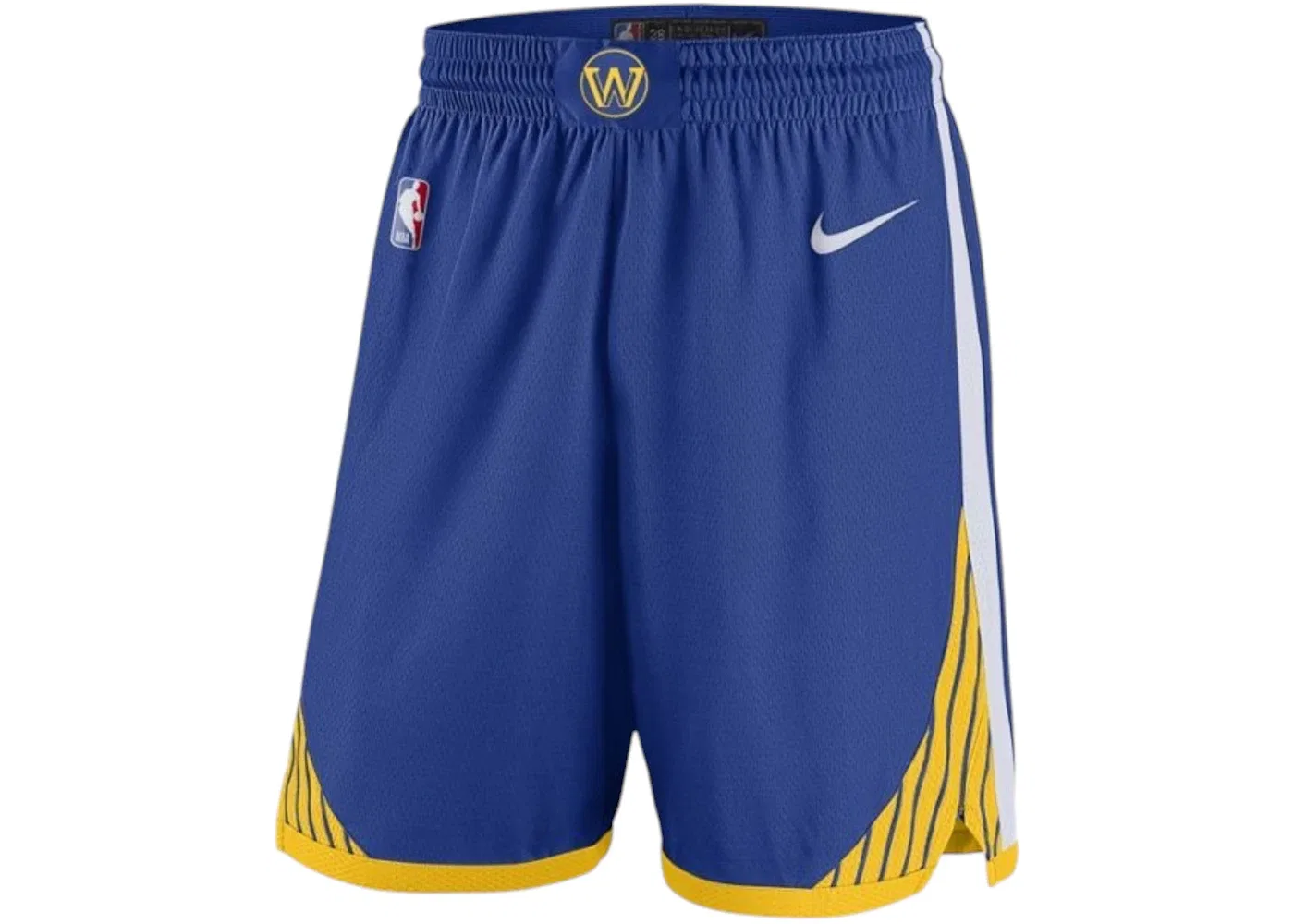 Мужские шорты с принтом Nike NBA Golden State Warriors Team Limited Swingman Nike, Blue/Yellow