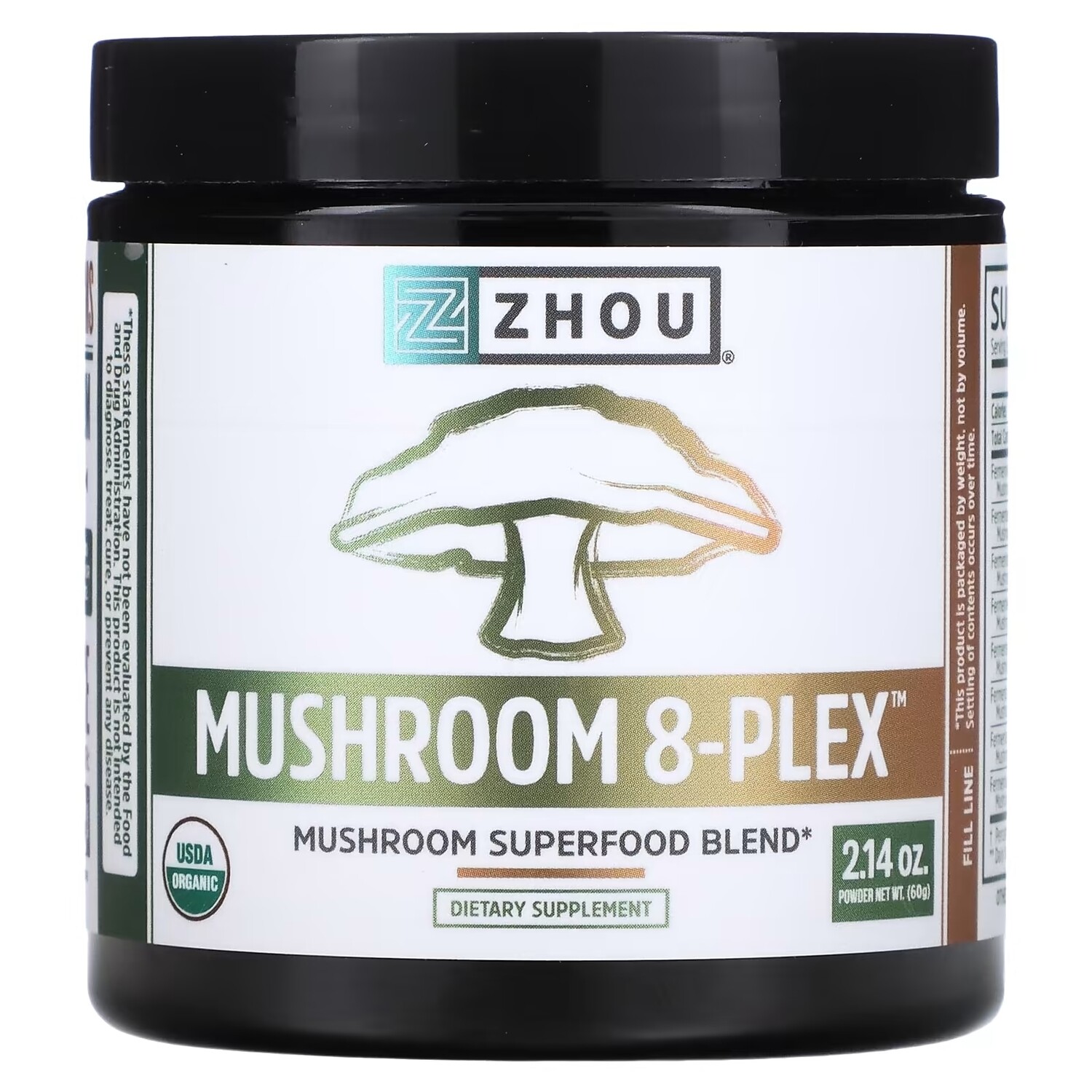 

Zhou Nutrition Mushroom 8-Plex Powder, 60 г