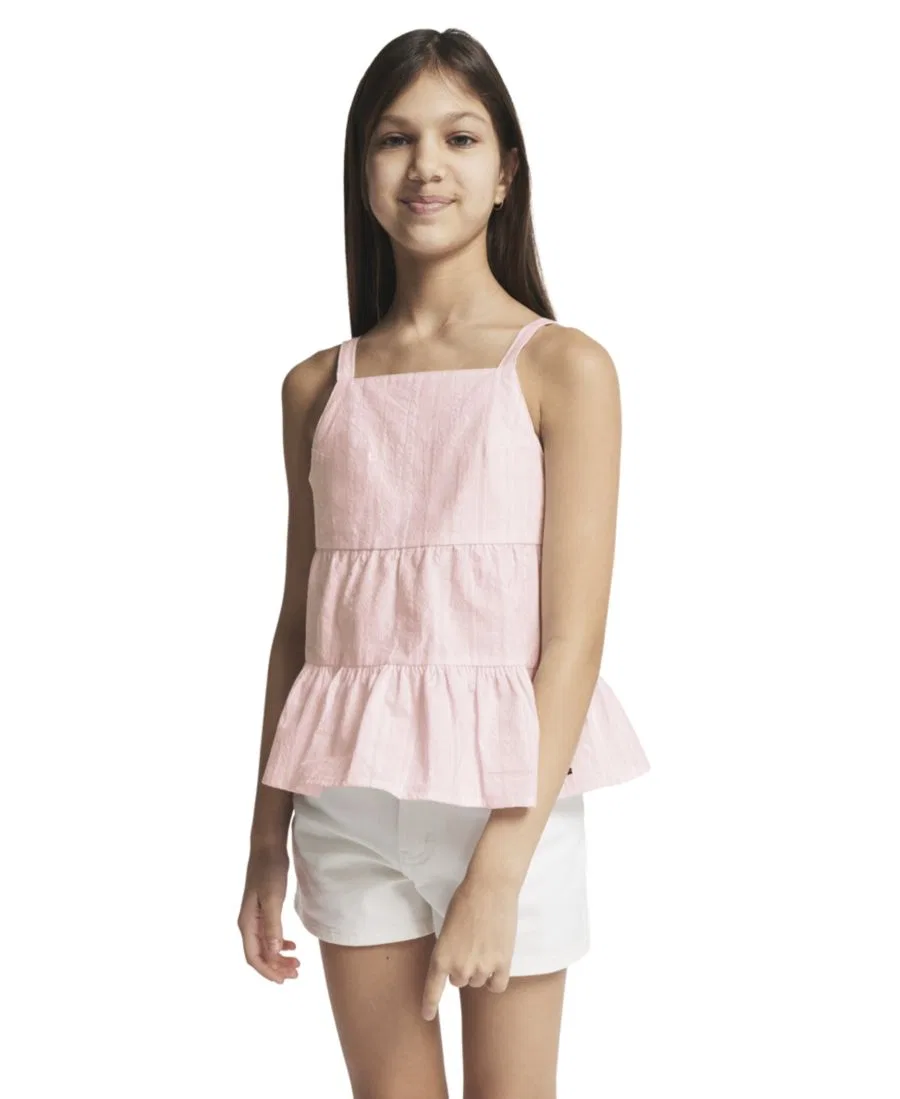 Детское топ-трапеция без рукавов Tommy Hilfiger, Light Pink