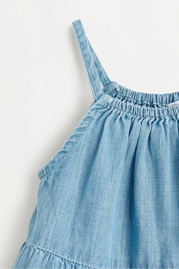 Детское платье для девочек с бретельками Lefties, Light Blue — фото 3