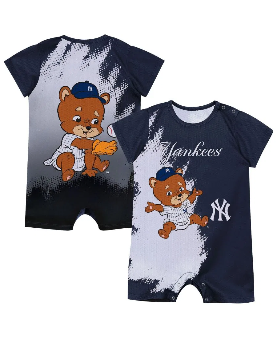 Боди с принтом New York Yankees Baby Mascot Outerstuff, Navy