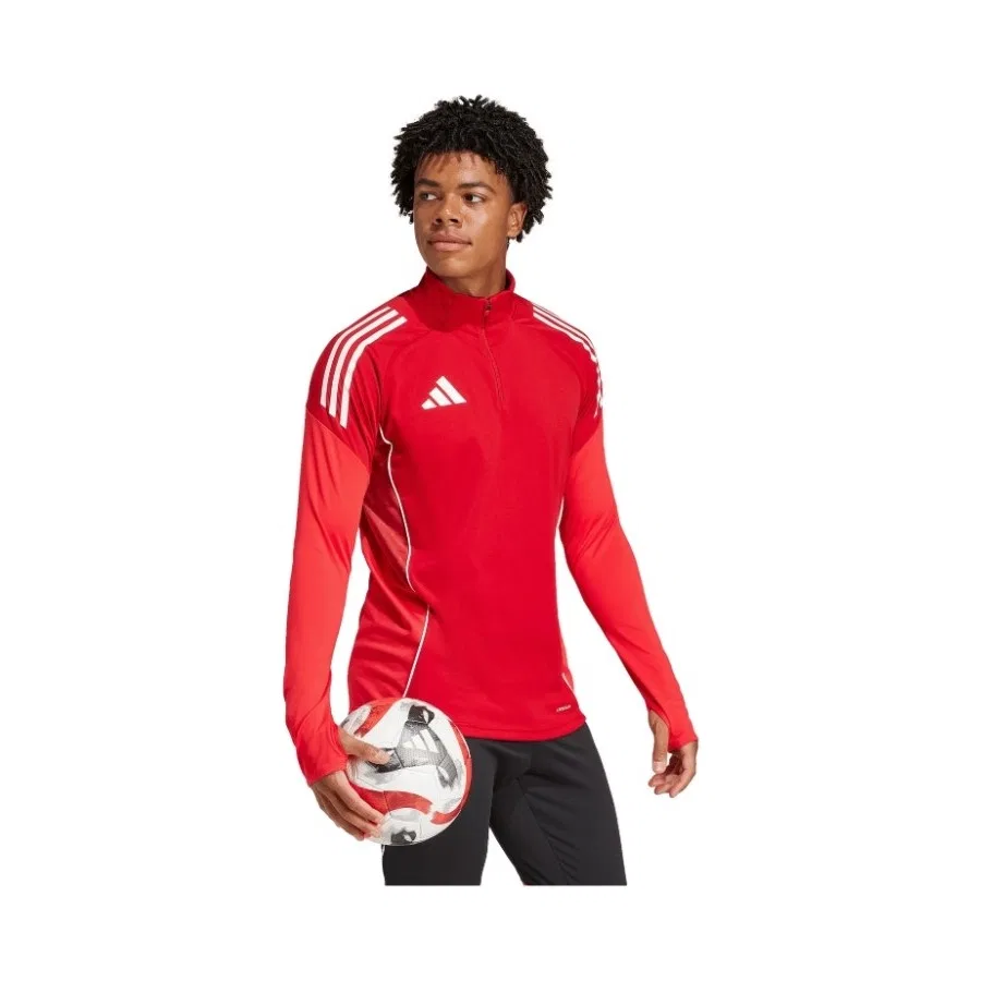 Спортивный свитшот с высоким воротником adidas TIRO25C Tr Top, Красный — фото 3