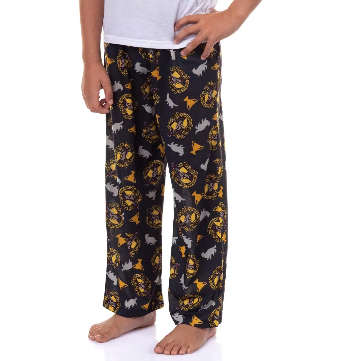 Детские пижамные штаны для мальчиков с принтом House Crest Icons INTIMO, Hufflepuff