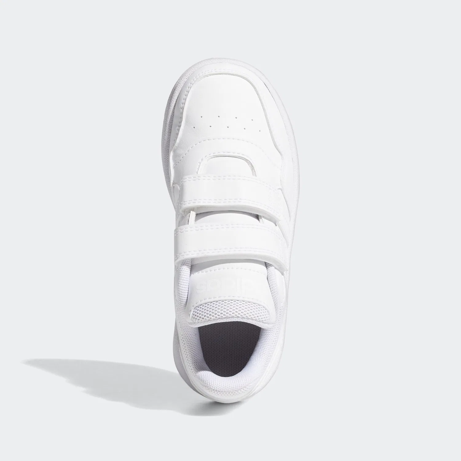 Детские кожаные кроссовки Hoops Adidas Sportswear, White — фото 4