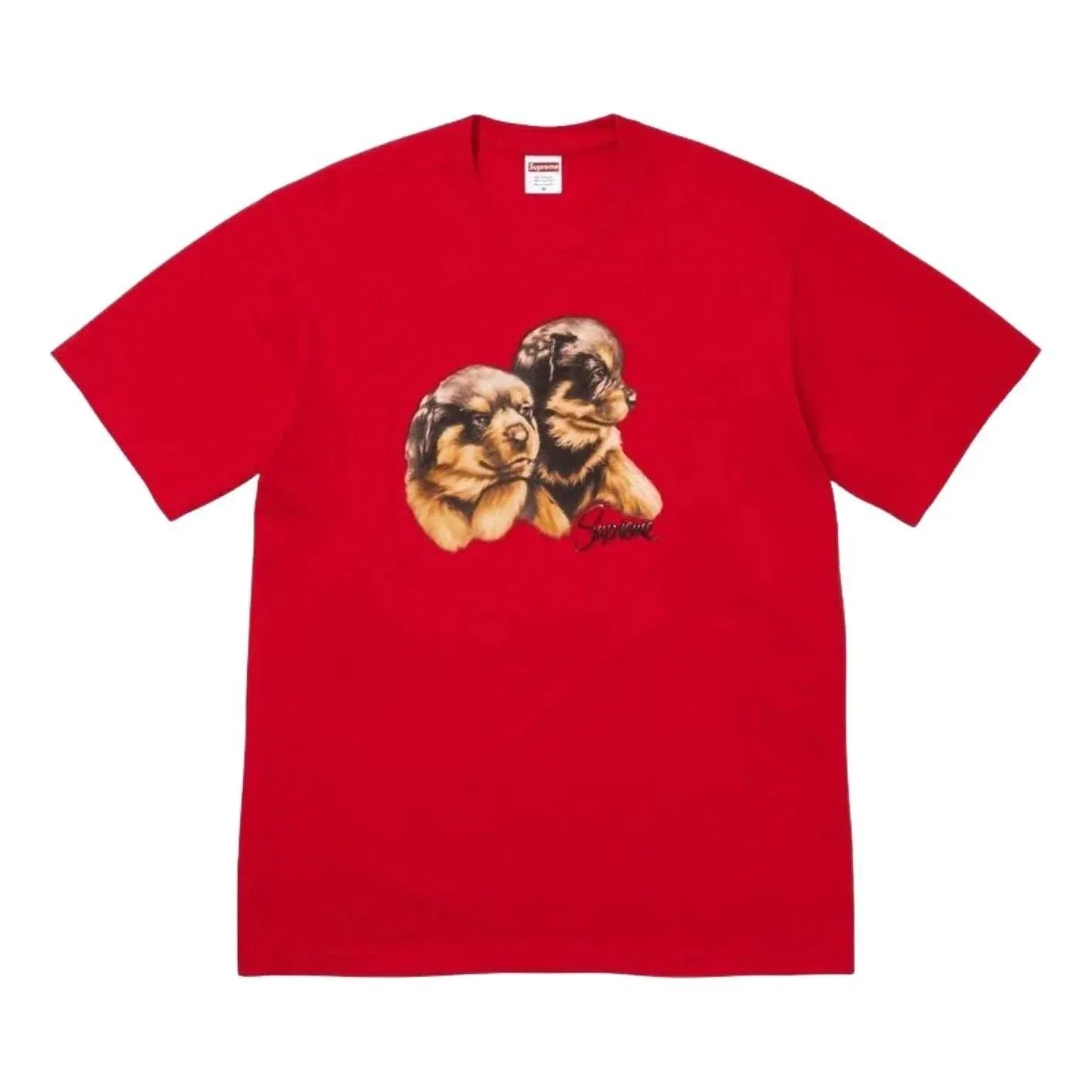 Мужская футболка FW26 Puppies T-Shirt 'Red' Supreme, красный