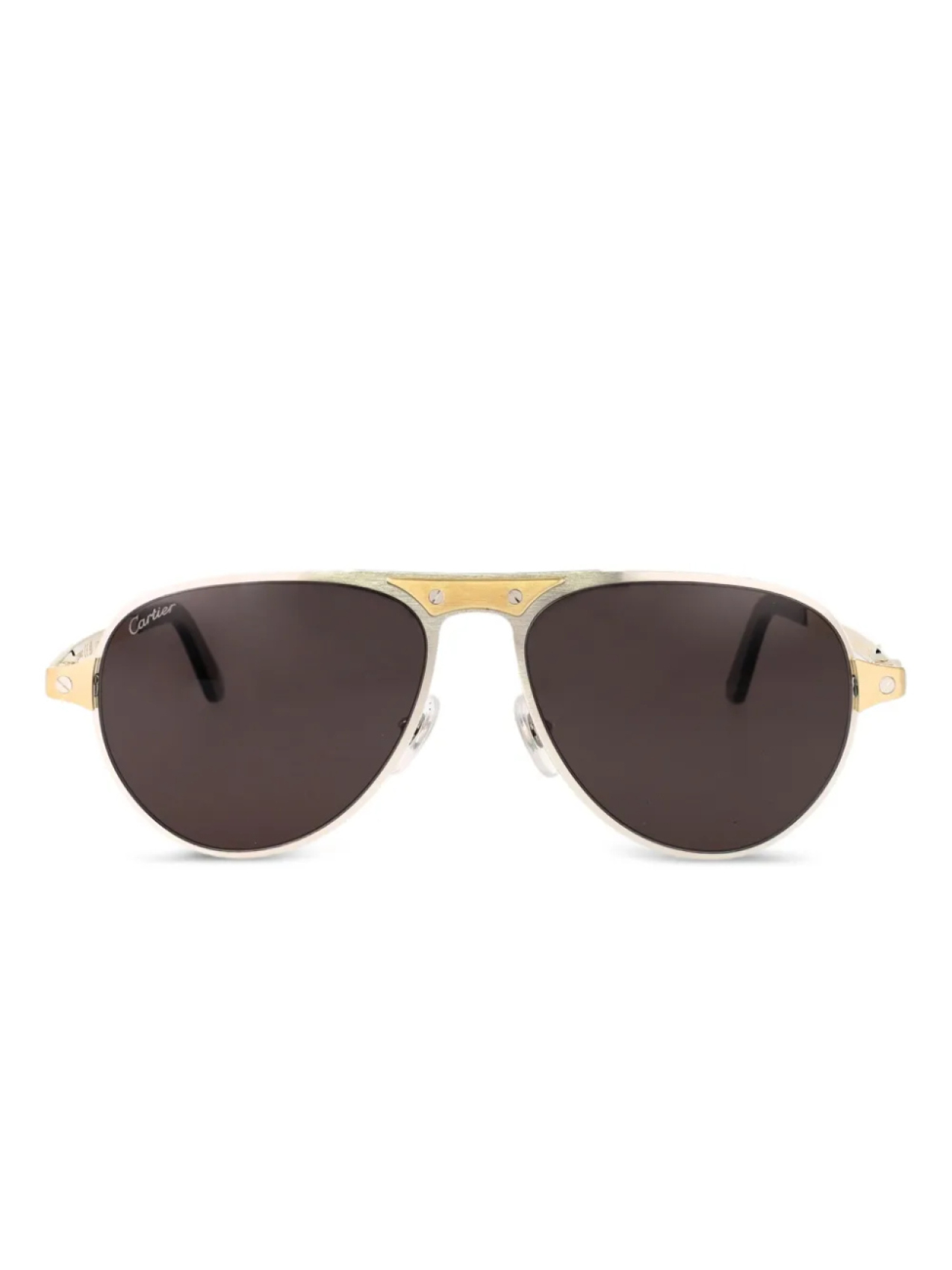 

Солнцезащитные очки Сантос де Картье Cartier Eyewear, золотой