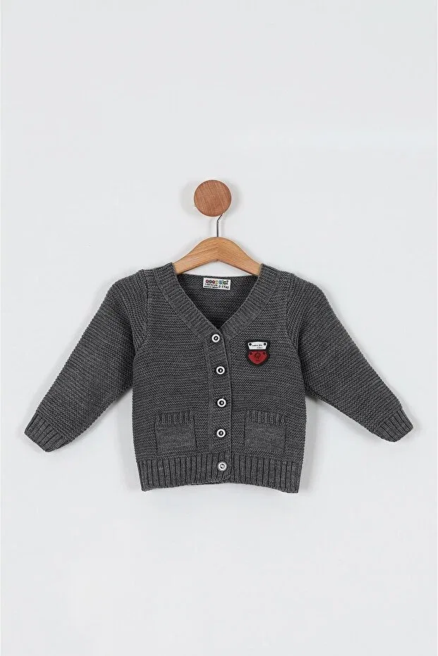 Детский кардиган с длинным рукавом Babynova, Dark Gray Babynow