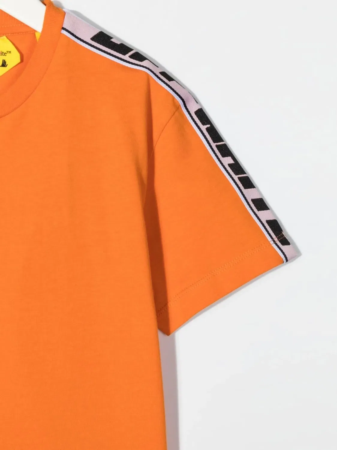 Футболка с логотипом и рукавами OFF-WHITE, оранжевый — фото 3