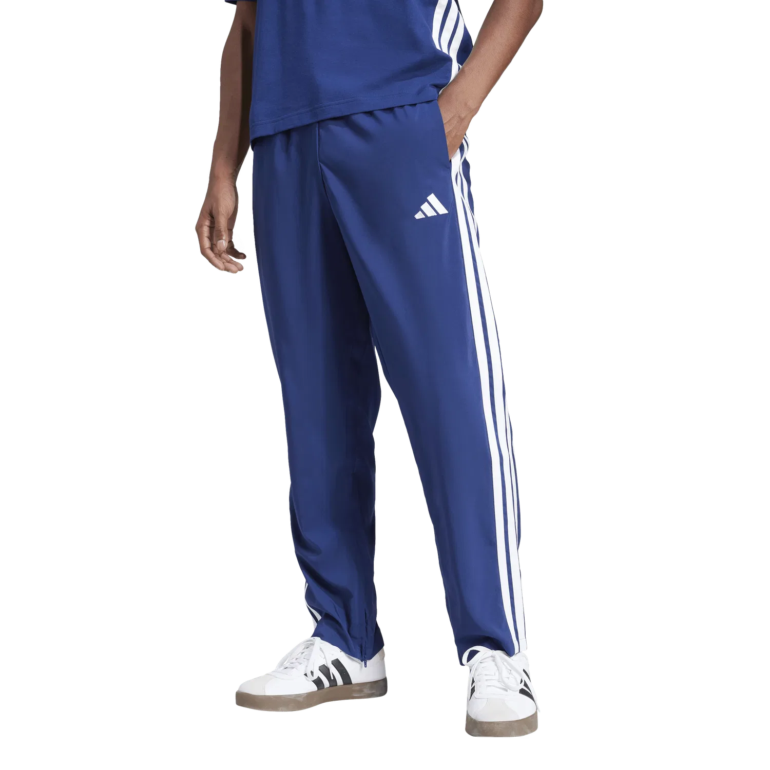 Мужские спортивные штаны с утяжкой Adidas, синий — фото 2