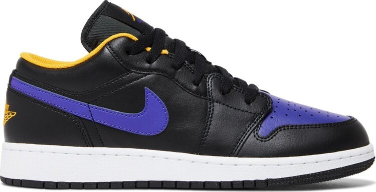 

Кроссовки Air Jordan 1 Low GS Lakers, черный