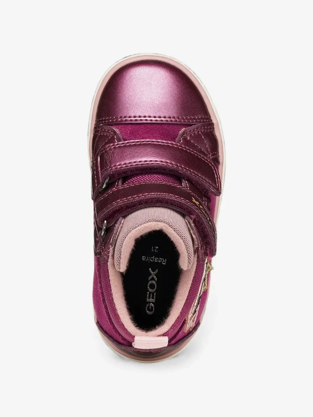 Кроссовки с аппликацией Geox Kids, фиолетовый — фото 4