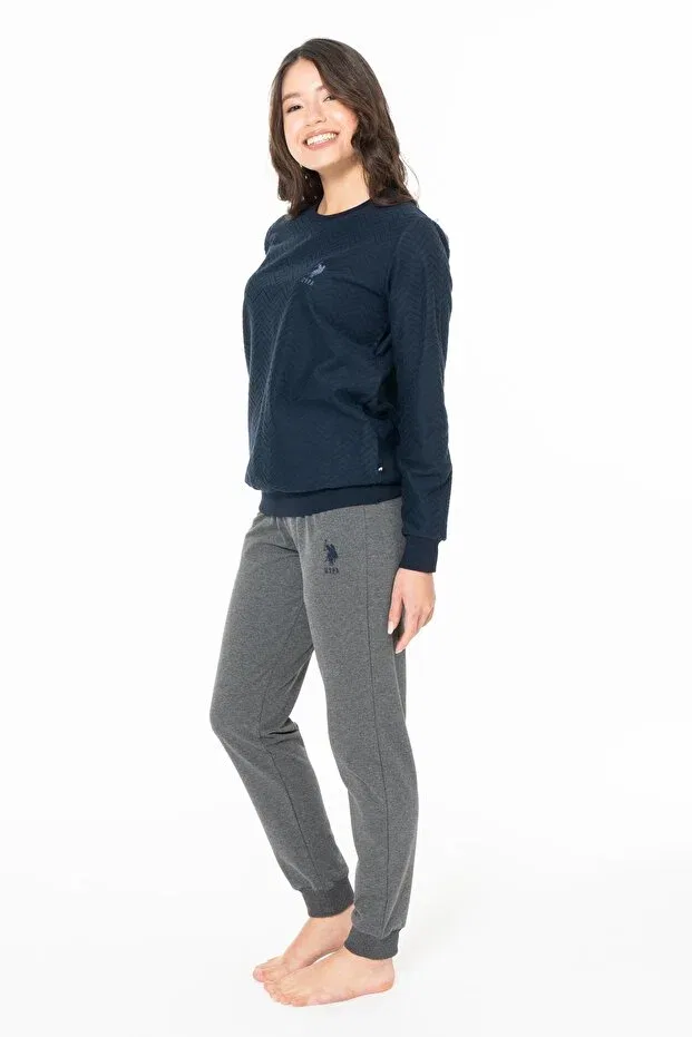 Женский комплект пижамы с принтом U.S. Polo Assn., Navy Blue