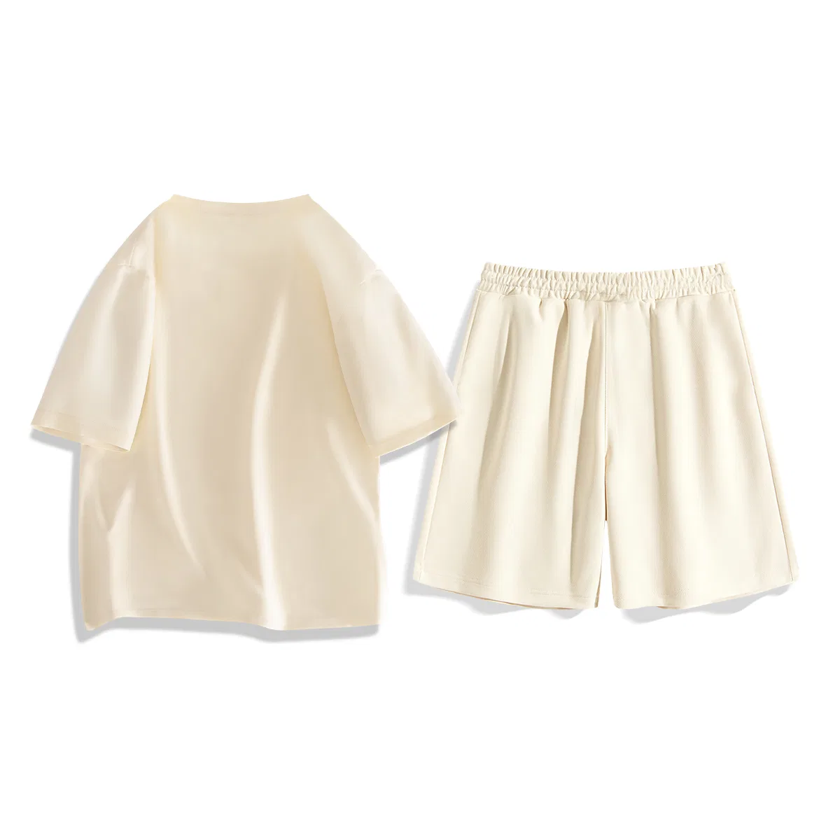 Детский спортивный комплект с принтом 2 шт MINISO, Light Beige + Black — фото 4
