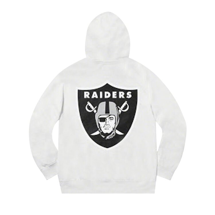 Толстовка Supreme x NFL Raiders '47 Hooded Sweatshirt 'White', белый — фото 3