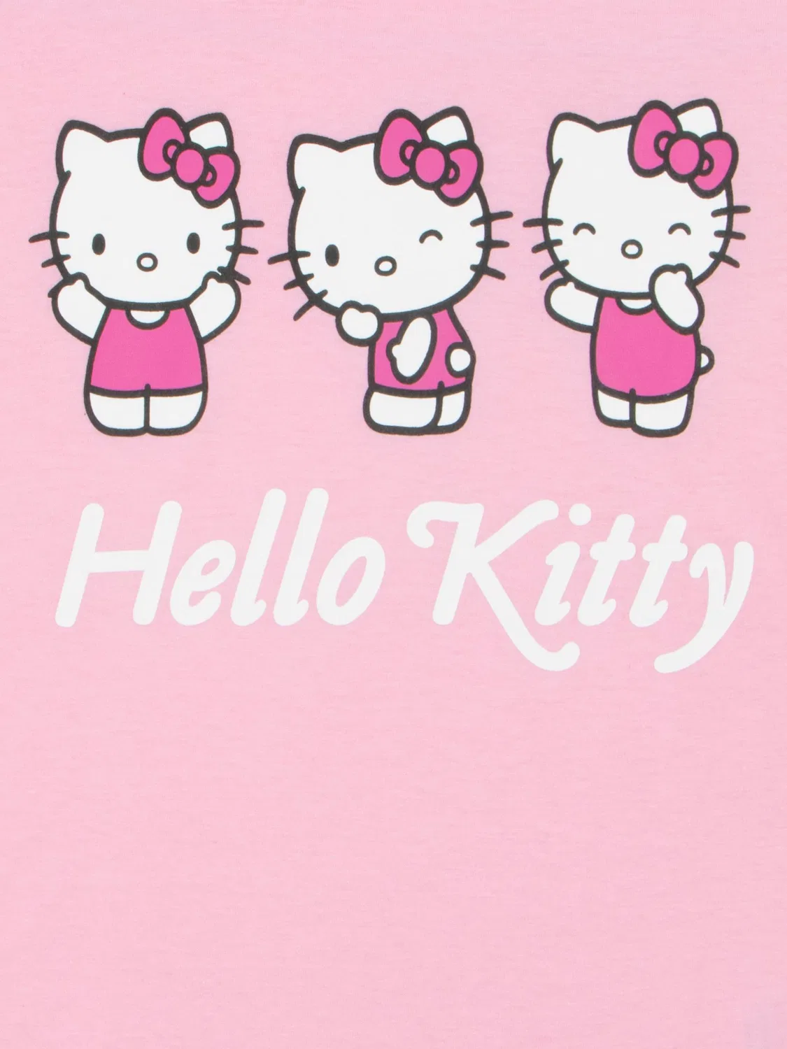 Футболка с принтом Hello Kitty Character, розовый — фото 3