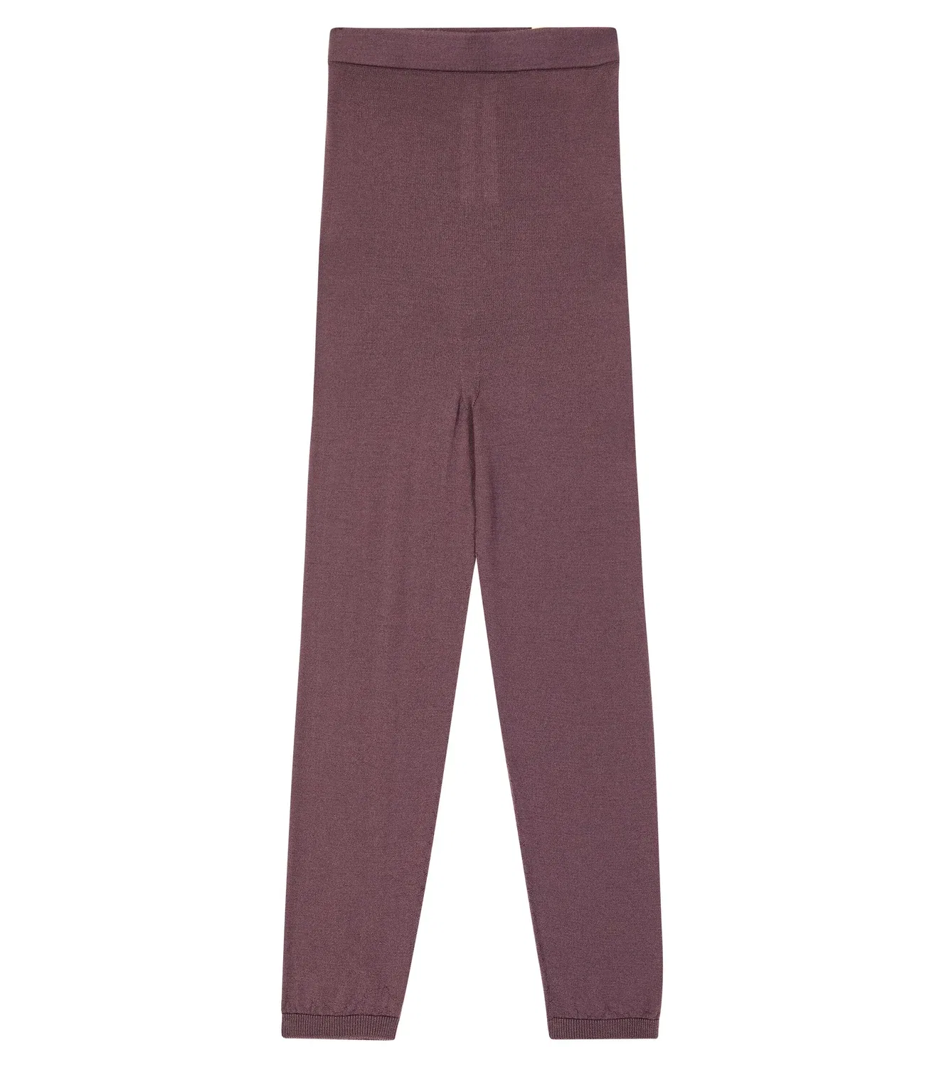 Леггинсы из смесовой шерсти Rick Owens Kids, бордовый