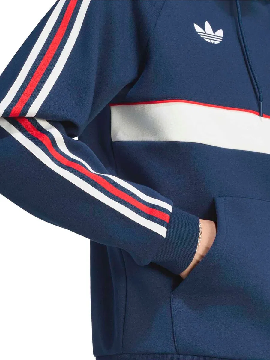 Толстовка ADIDAS PERFORMANCE 'FC Bayern Munchen' темно-синего цвета — фото 4