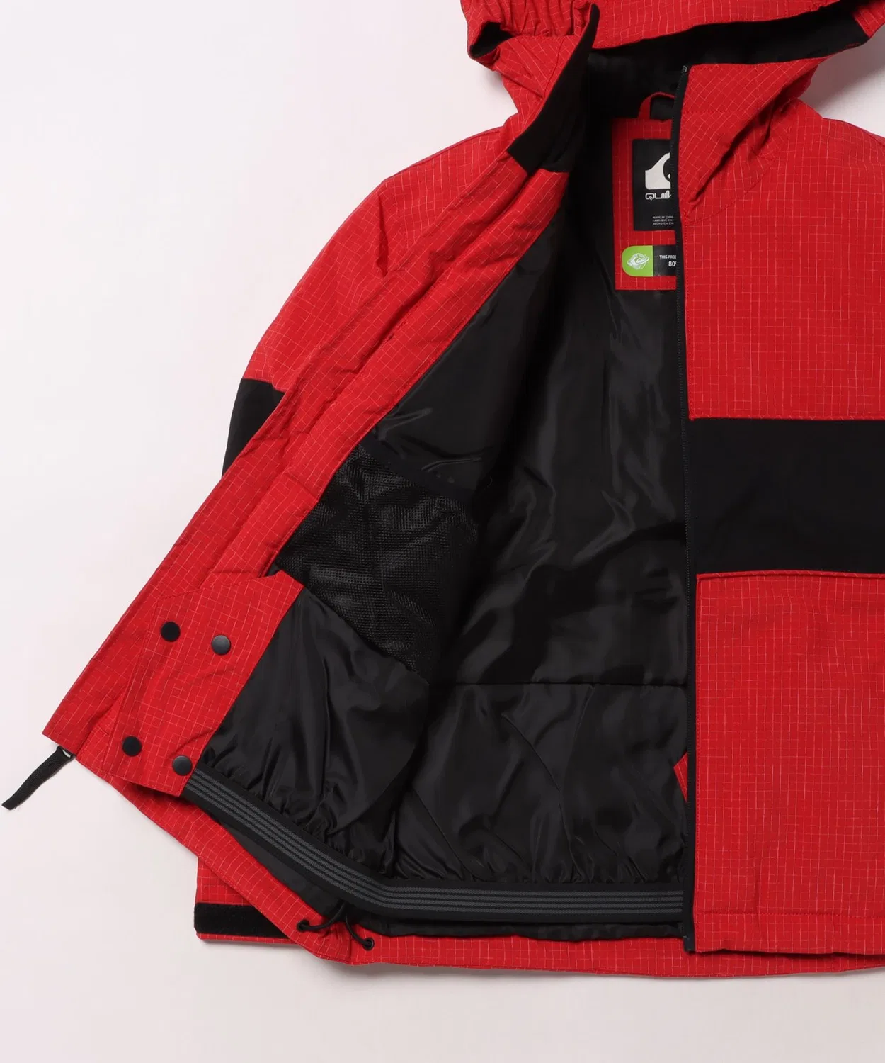 Детская горнолыжная куртка с капюшоном, модель HIGH IN THE HOOD YOU Quiksilver, Black — фото 3