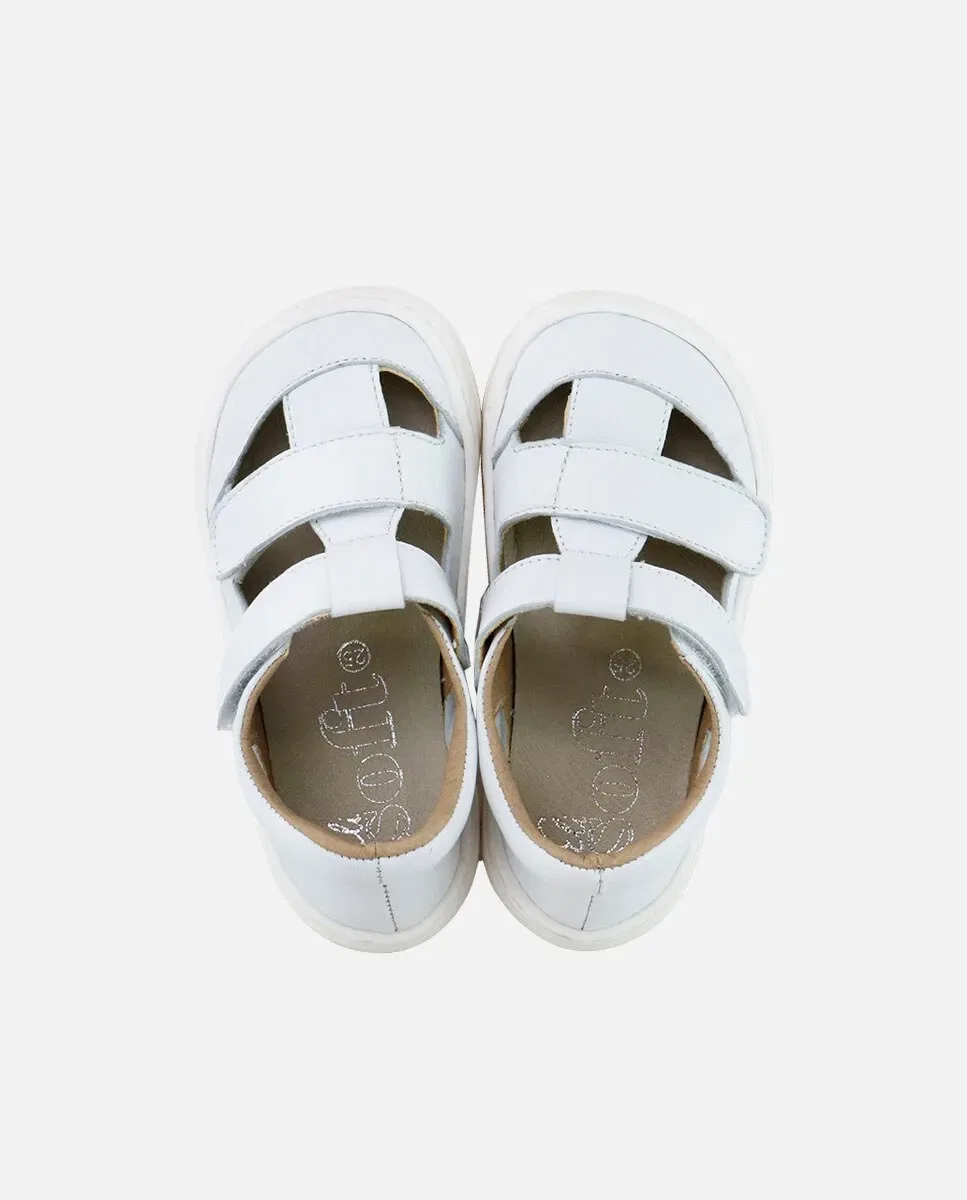 Детские сандалии barefoot из кожи Eli 1957, Blanco — фото 4